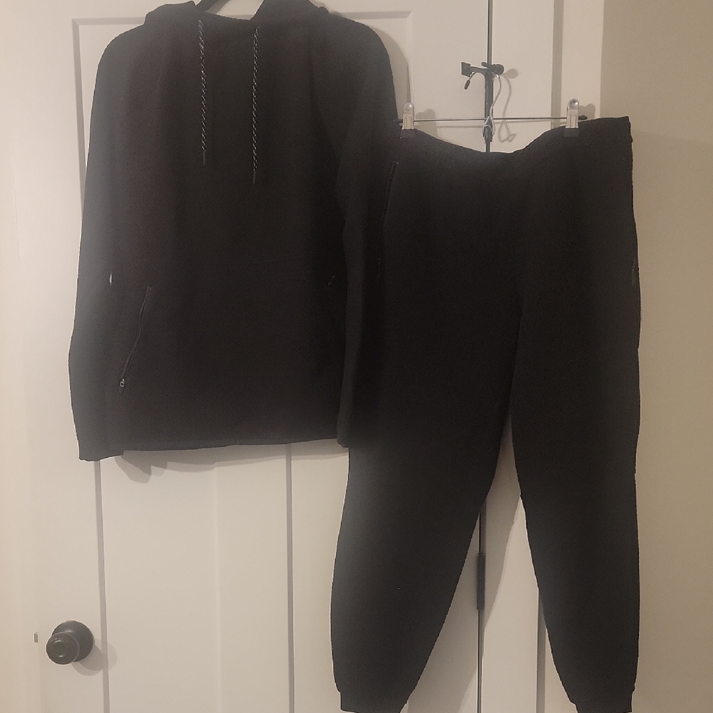 Black Hoodie and Jogger Set